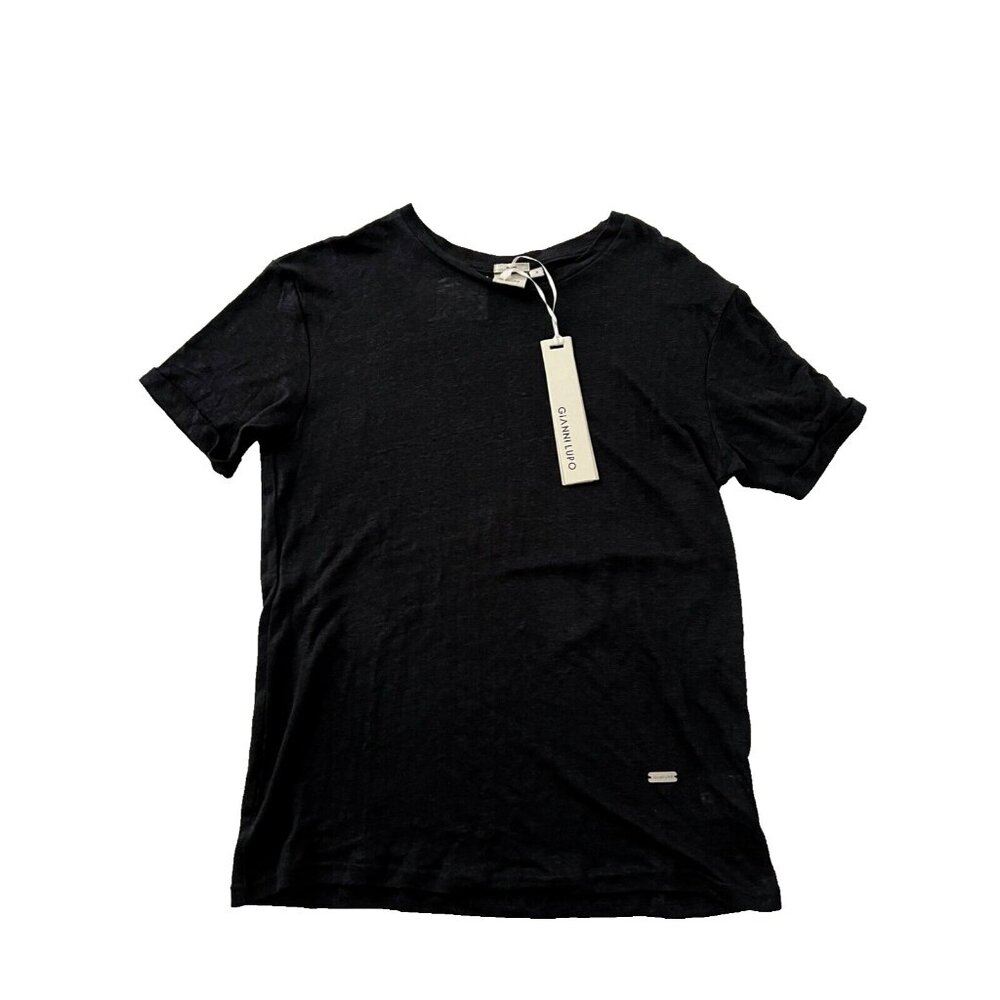 Gianni Lupo Linen Tee Black ( S )